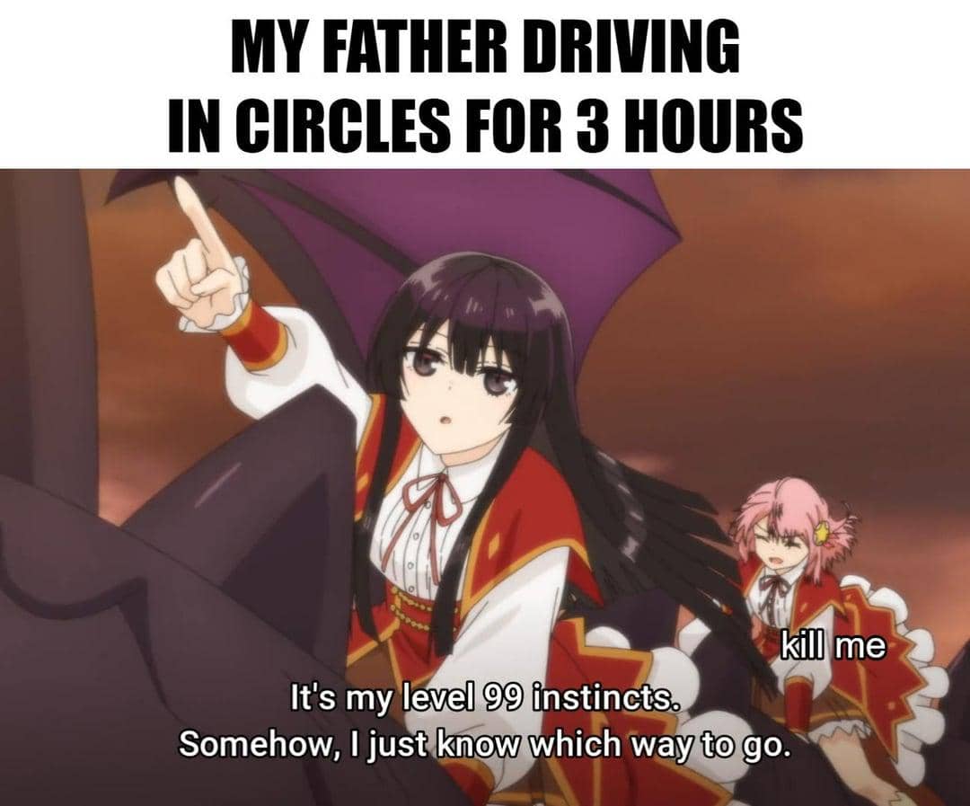 meme anime tentang GPS