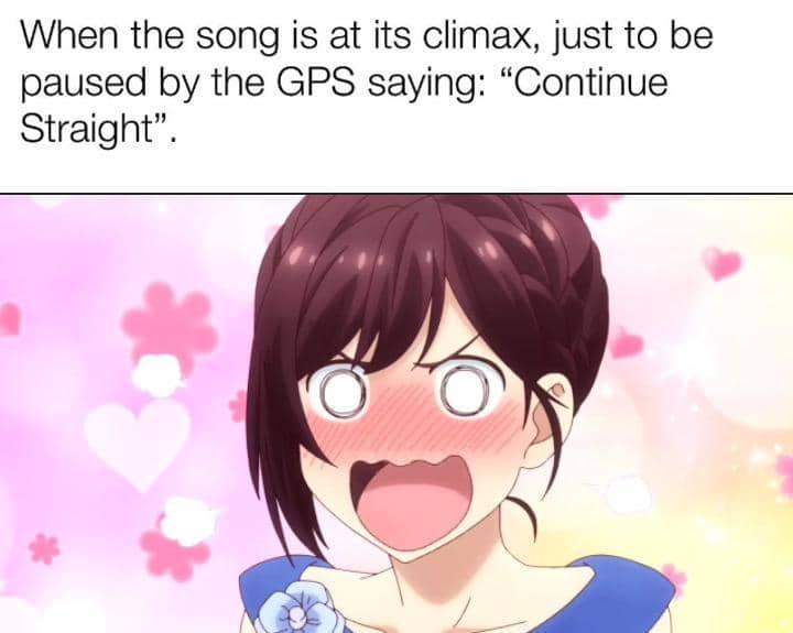 meme anime tentang GPS