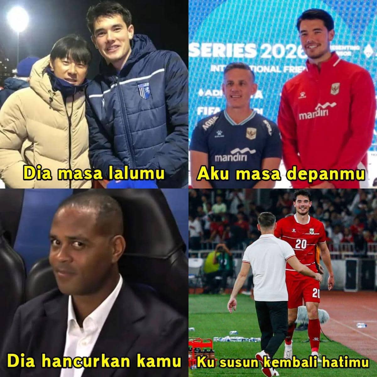 meme Timnas Indonesia kalah lawan Bulgaria