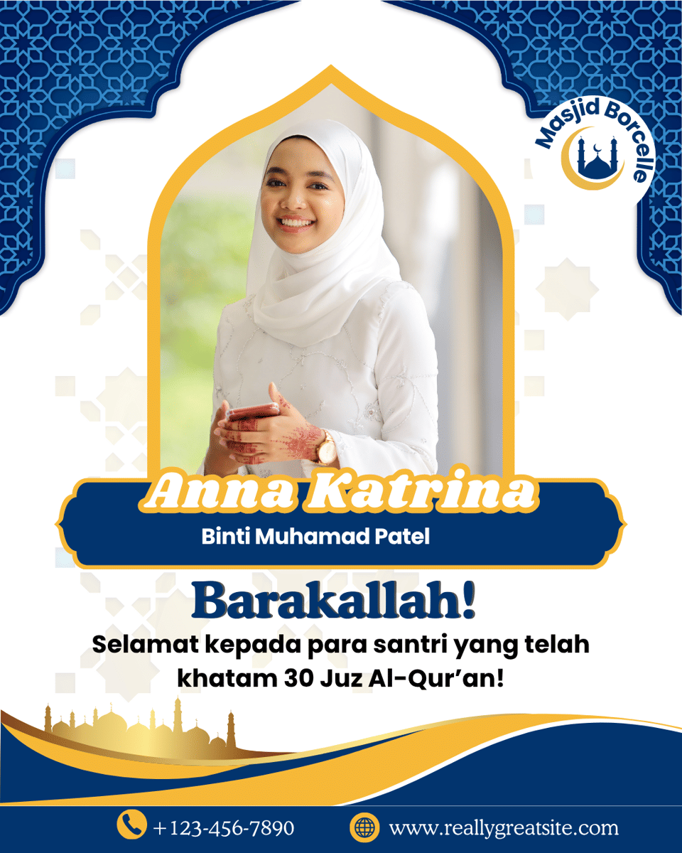 Ilustrasi kartu khatam Al-Qur'an 