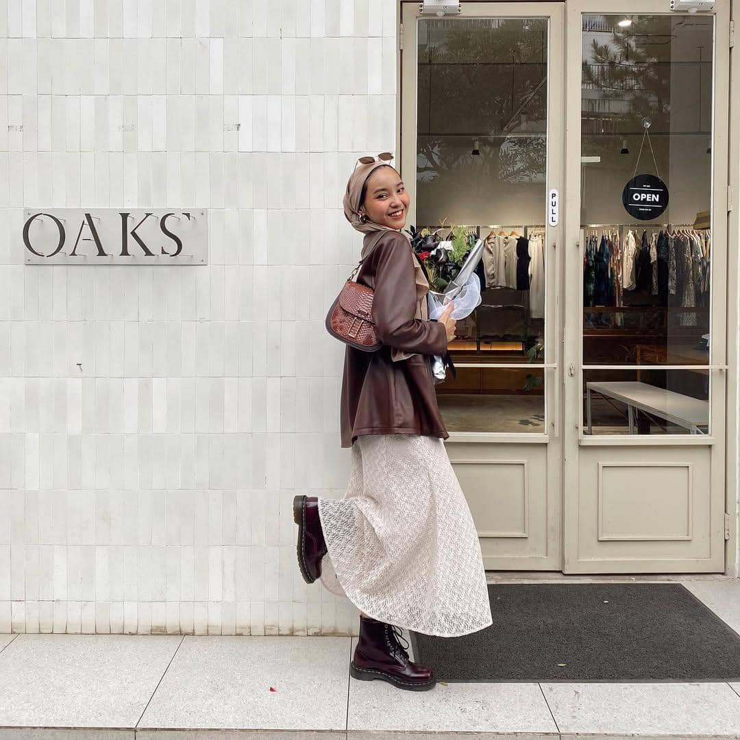 OOTD Nuansa Cokelat ala Sadrina Octadelya
