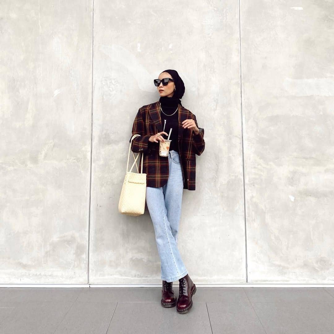 OOTD Nuansa Cokelat ala Sadrina Octadelya