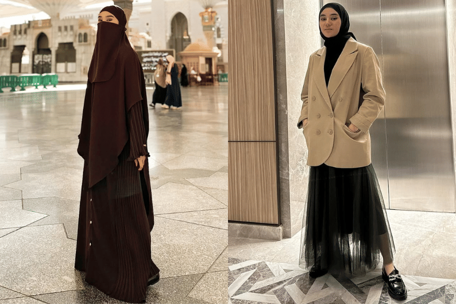 7 Inspirasi OOTD Hijab Feminin ala Clara Shinta, Bikin Pangling!