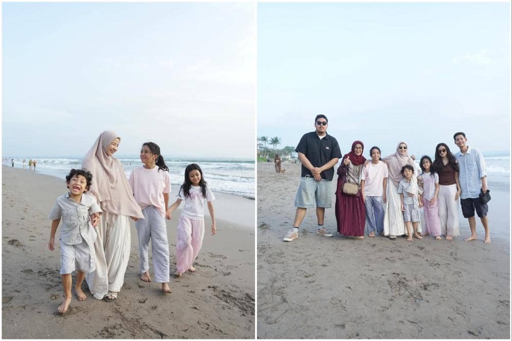 10 Potret Natasha Rizky Ajak Keluarga Liburan ke Bali