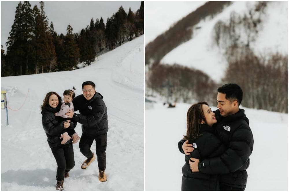 10 Potret Keluarga Gritte Agatha Main Salju di Gala Yuzawa Snow Resort