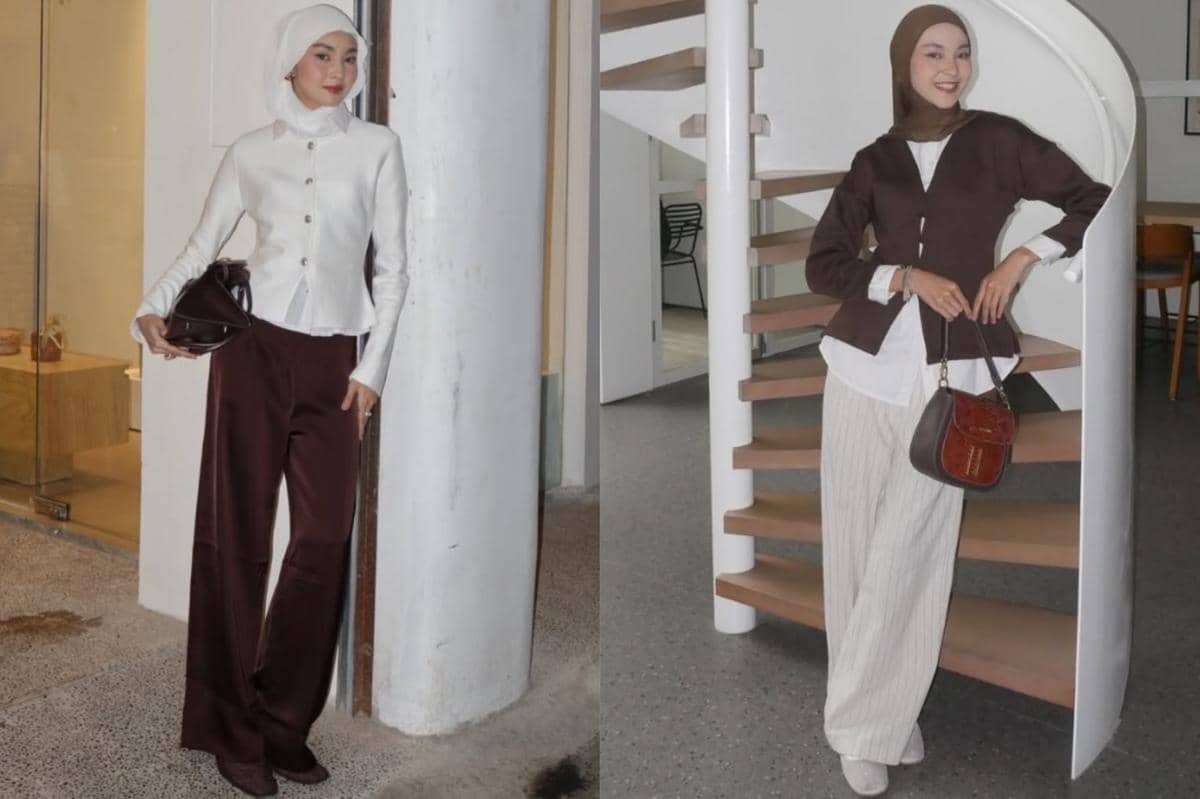 7 Ide Outfit Nuansa Cokelat ala Sadrina Octadelya, Tampil Klasik!