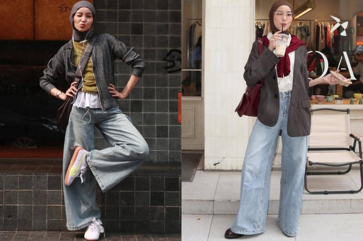 7 Ide Padu Padan Blue Jeans ala Sadrina Octadelya, Modis dan Trendi!