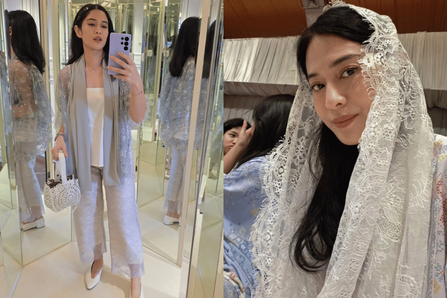 7 Gaya Dian Sastro Selama Lebaran dari Tahun ke Tahun, Simpel!