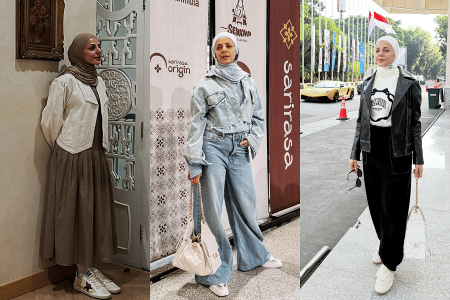 7 Ide OOTD Kasual ala Selvi Salavia, Look Simpel yang Timeless
