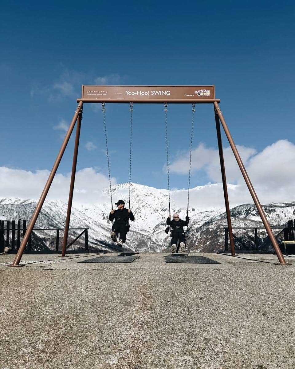 Keluarga Ayudia Bing Slamet liburan di Hakuba