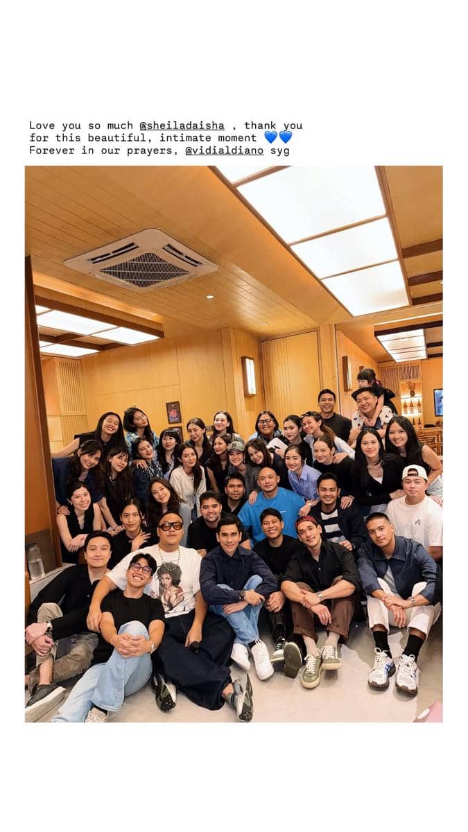 Para sahabat di acara peringatan ulang tahun Vidi Aldiano