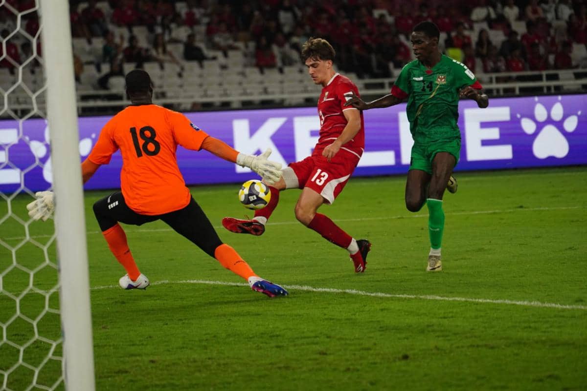 Potret duel Timnas Indonesia vs Saint Kitts and Nevis di FIFA Series 2026. (IDN Times/Sandy Firdaus)