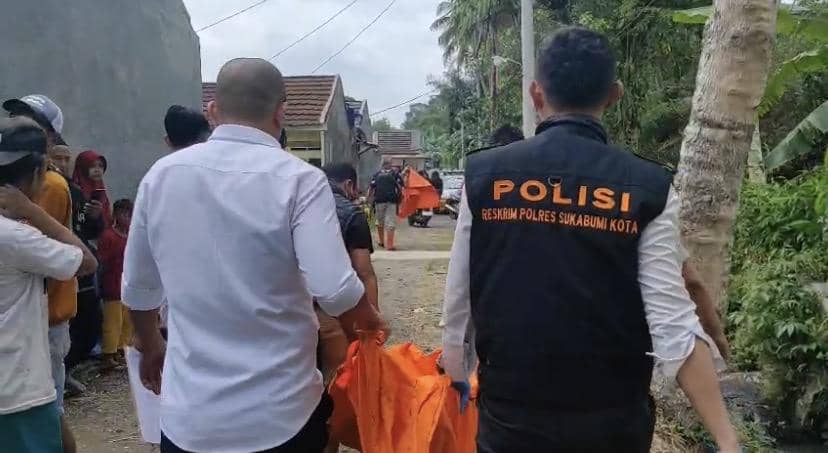 Geger! Jenazah Pria 60 Tahun Ditemukan Tengkurap di Selokan Sukabumi 