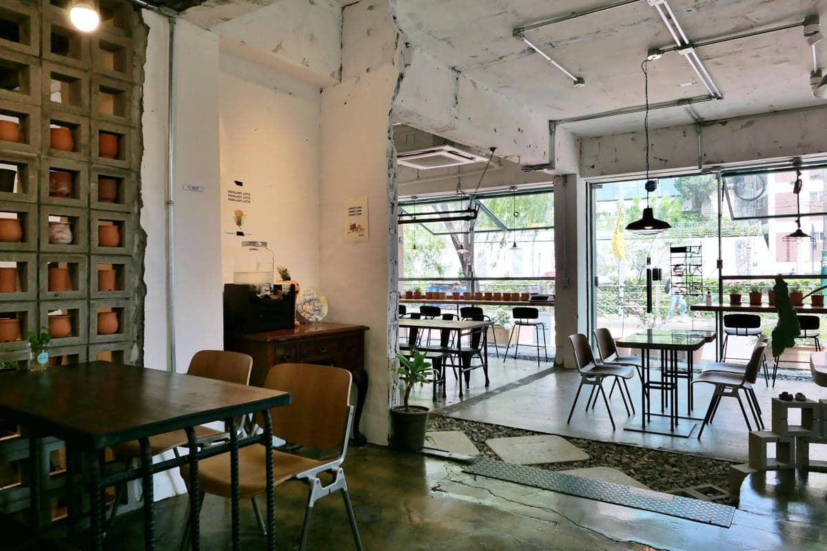 ilustrasi interior kafe