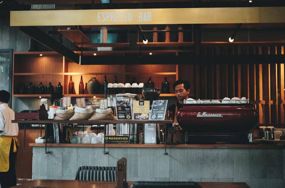 ilustrasi kedai kopi