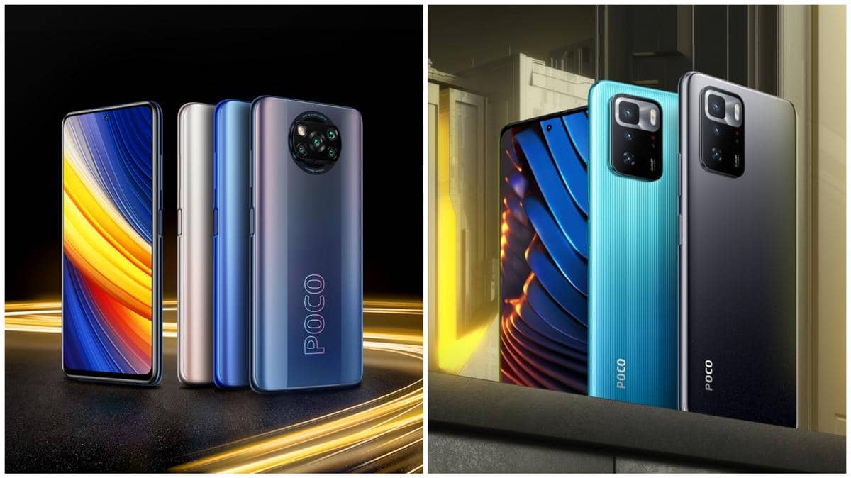 POCO X3 Pro (kiri) dan POCO X3 GT (kanan) 