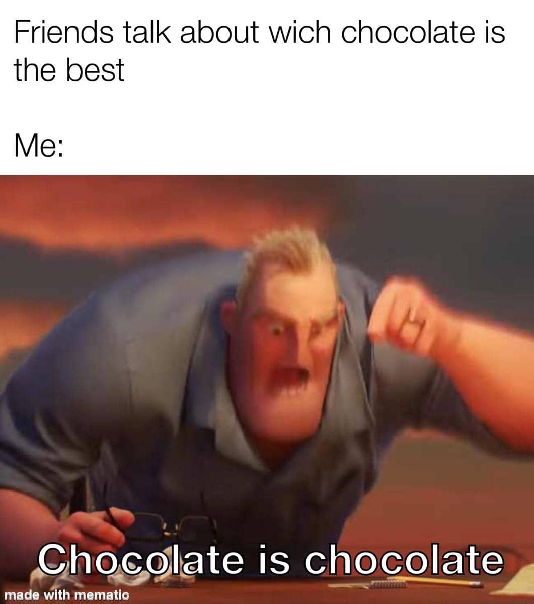 meme kartun tentang cokelat