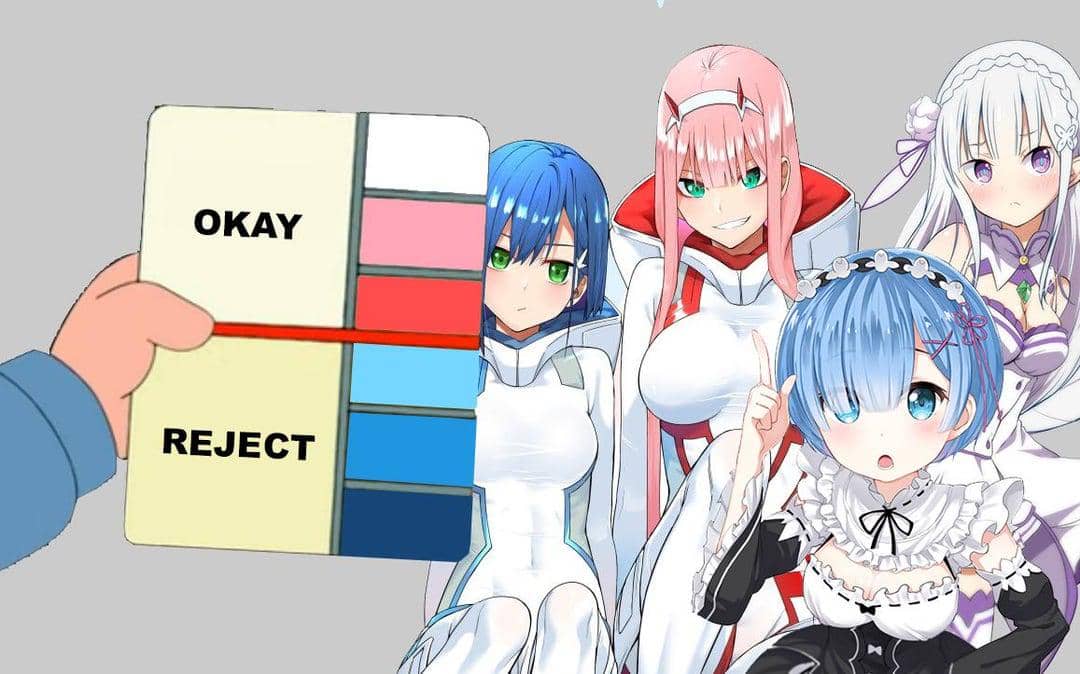 8 Meme Anime tentang Penolakan, Rambut Biru Udah Pasti Ditolak