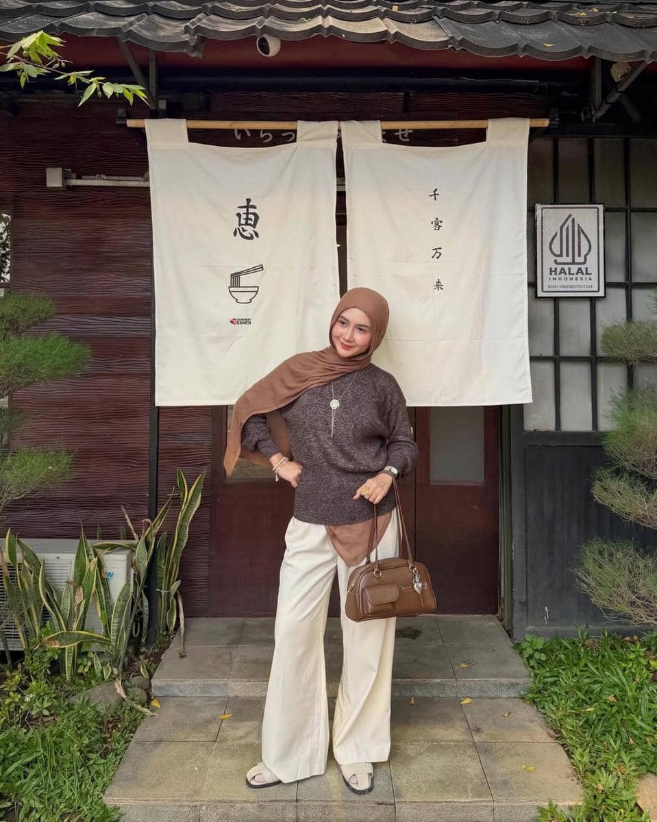 OOTD Nuansa Cokelat ala Nabila Bya