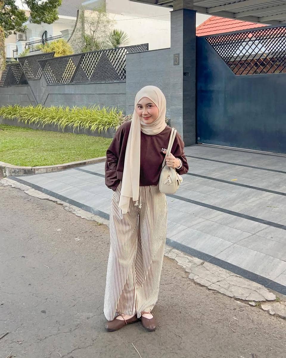 OOTD Nuansa Cokelat ala Nabila Bya
