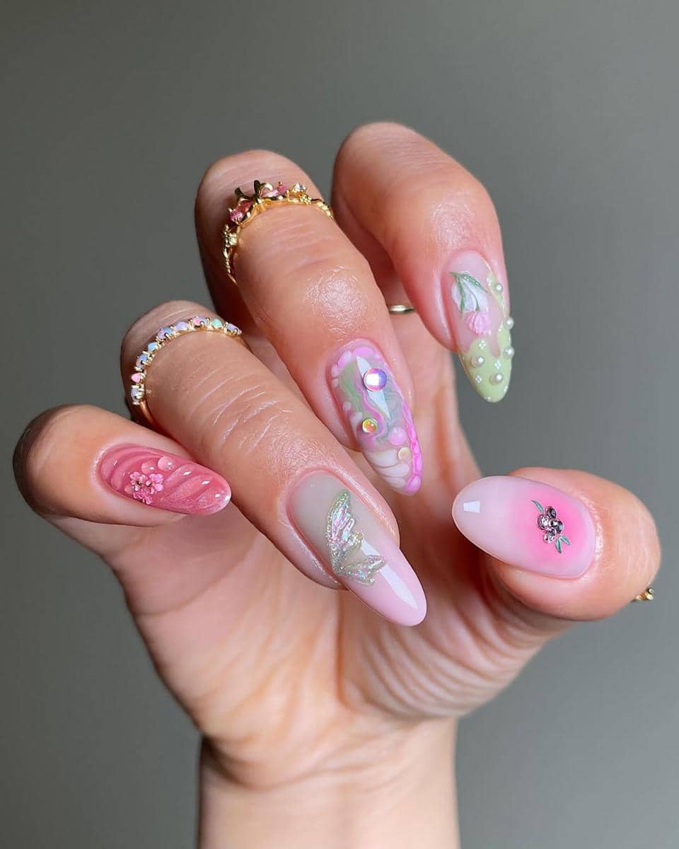ide nail art untuk rayakan Paskah 