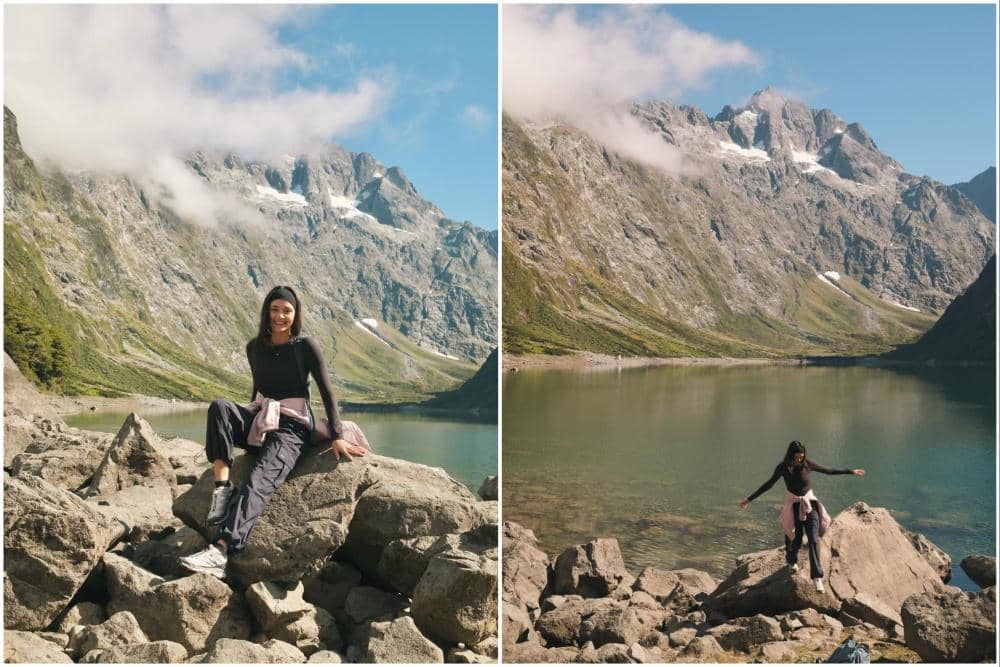 9 Potret Amanda Rawles saat di Danau Marian, Healing!