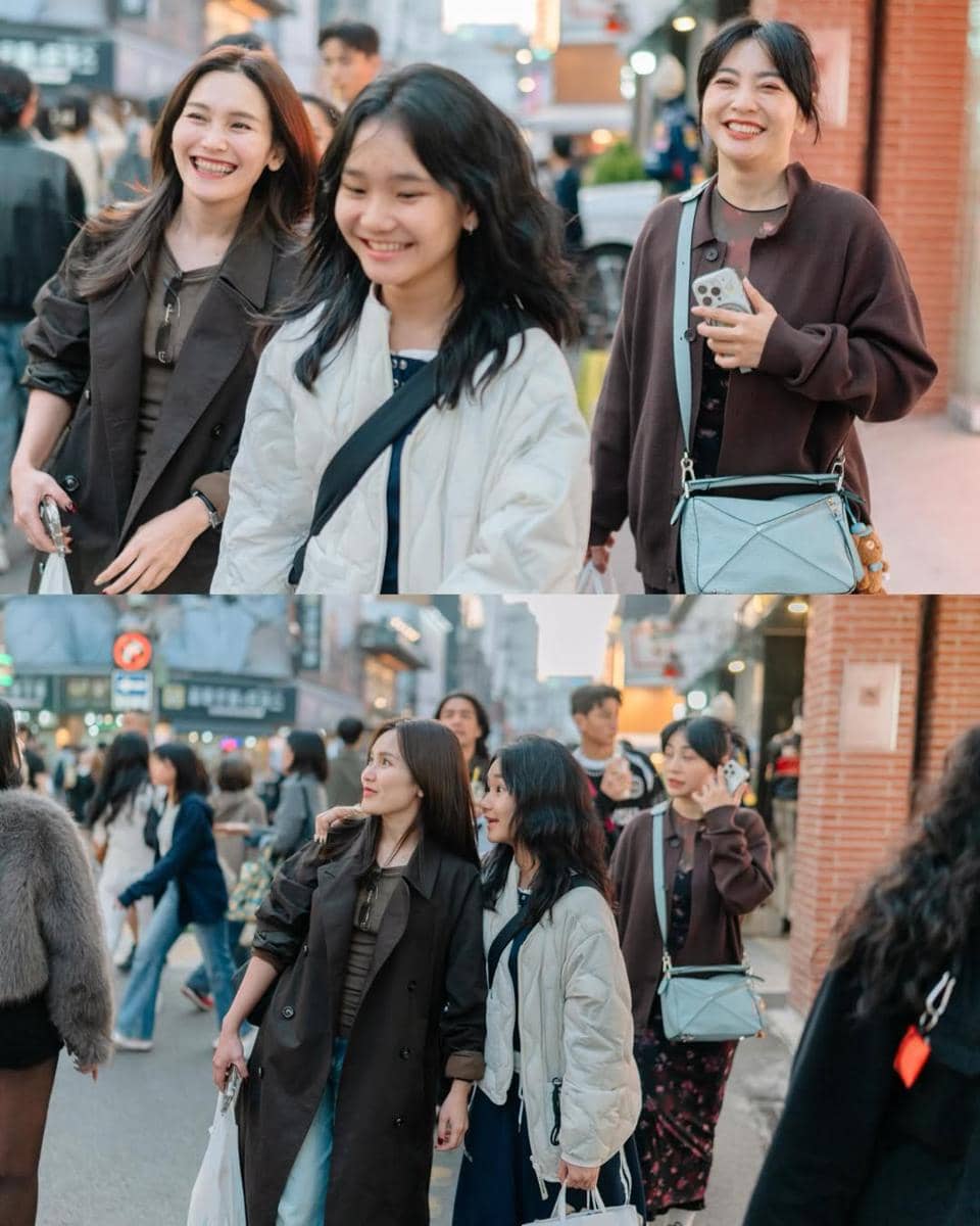 Ayu Ting Ting dan Hesti Purwadinata jalan-jalan di Seoul