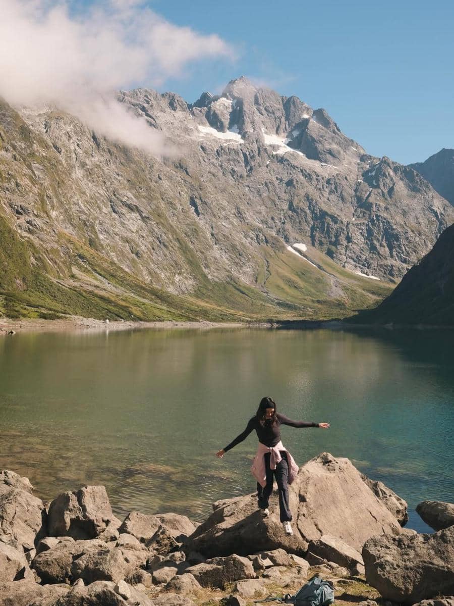 Amanda Rawles saat di Danau Marian