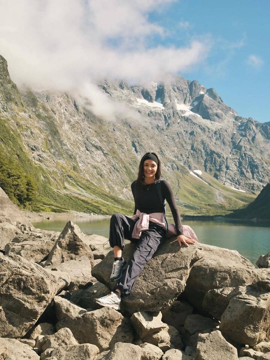 Amanda Rawles saat di Danau Marian