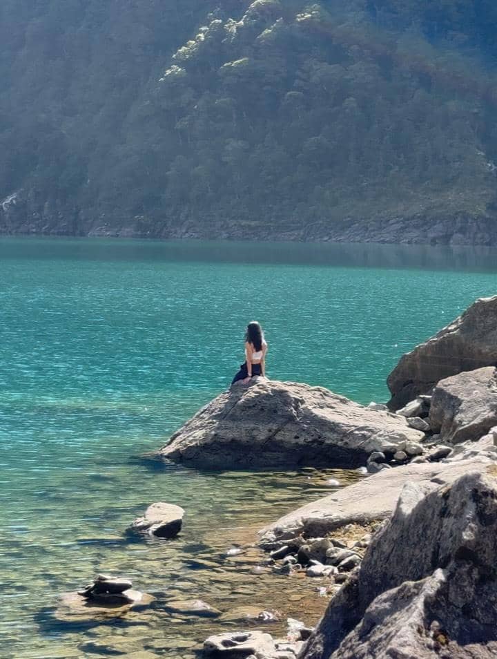 Amanda Rawles saat di Danau Marian