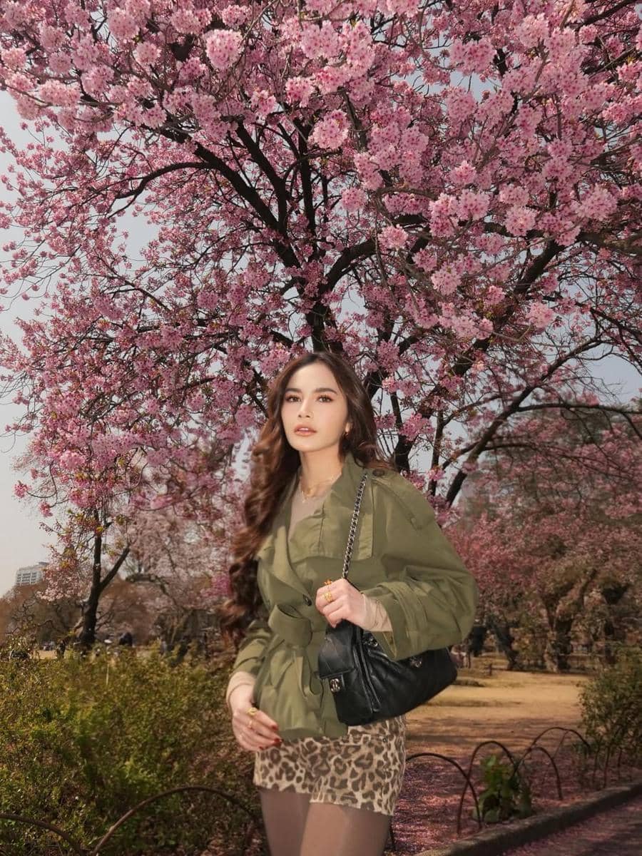 Seleb yang menikmati bunga sakura saat musim semi di Jepang