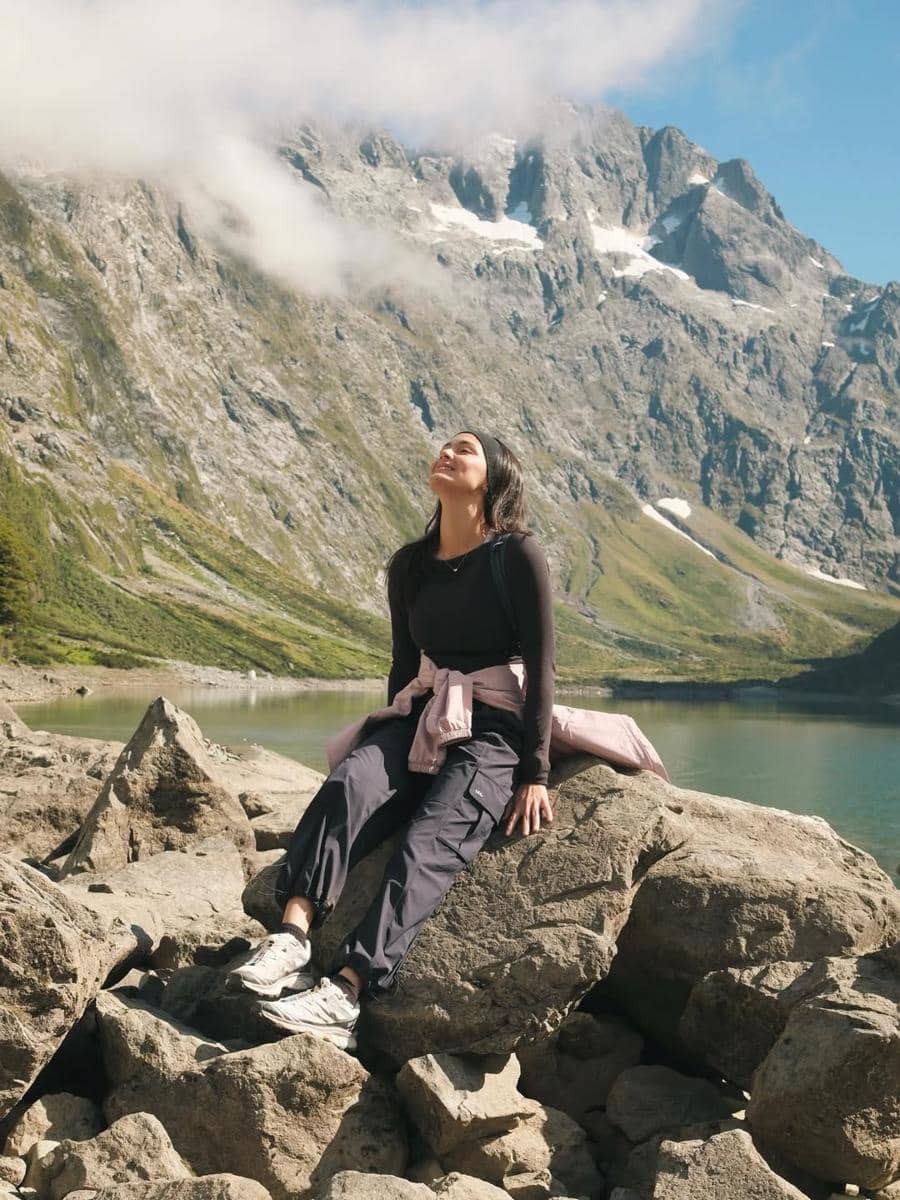 Amanda Rawles saat di Danau Marian