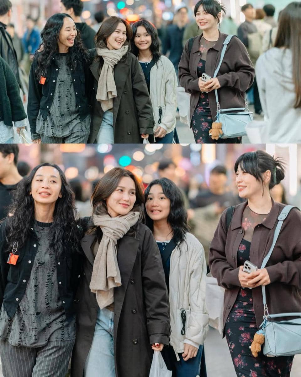Ayu Ting Ting dan Hesti Purwadinata jalan-jalan di Seoul
