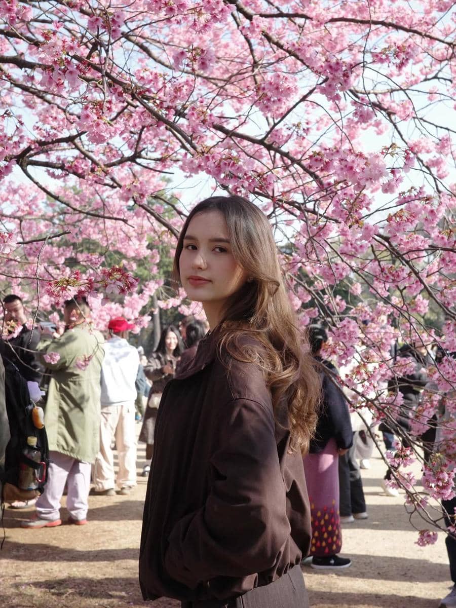 Seleb yang menikmati bunga sakura saat musim semi di Jepang