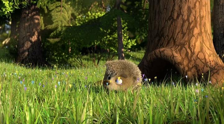 rumah Hedgehog dalam animasi Masha and The Bear