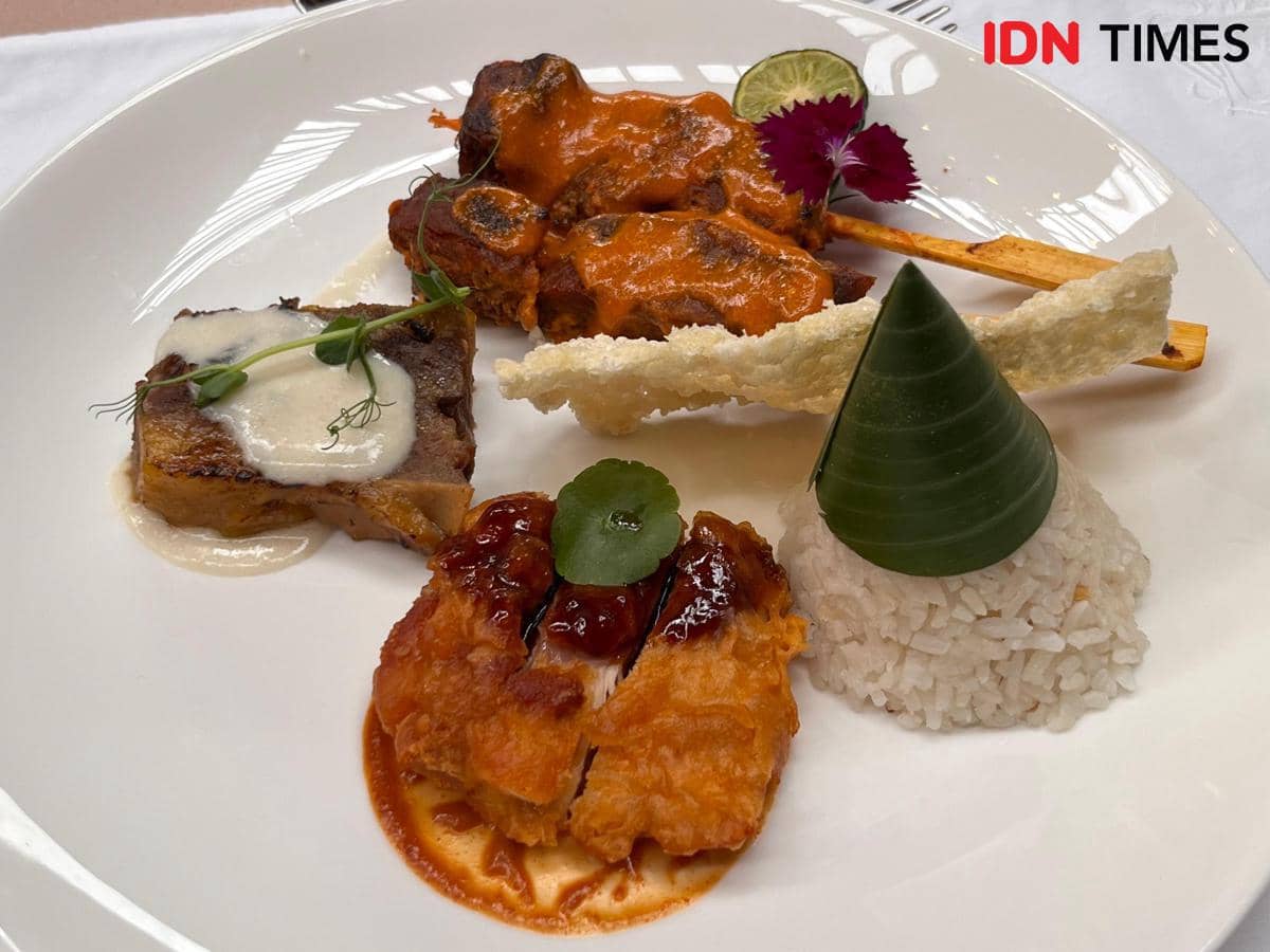 Potret menu utama Plataran Catering Services di Wisma Habibie dan Ainun, Jakarta Selatan