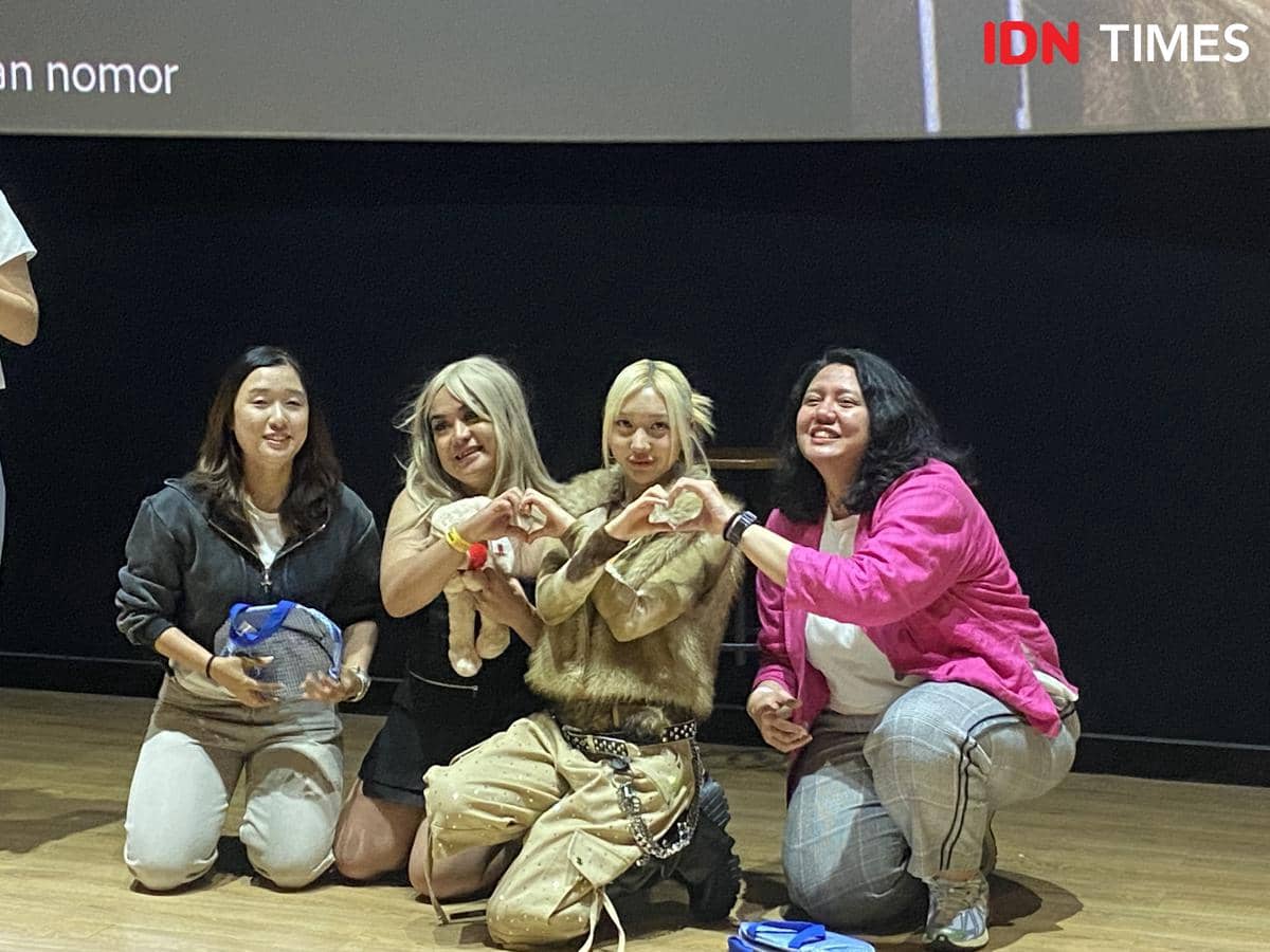 potret fan meeting MELONii di CGV f(X) Sudirman, Selasa (31/3/2026) 