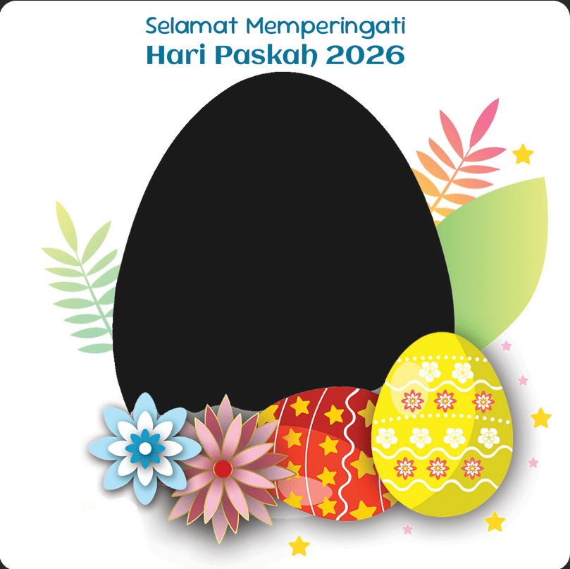 Ilustrasi Twibbon Paskah (twibbonize.com/reviewsteknologiku.tech)