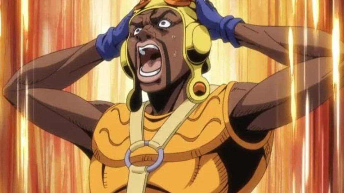 cuplikan anime Jojo's Bizarre Adventure: Stell Ball Run