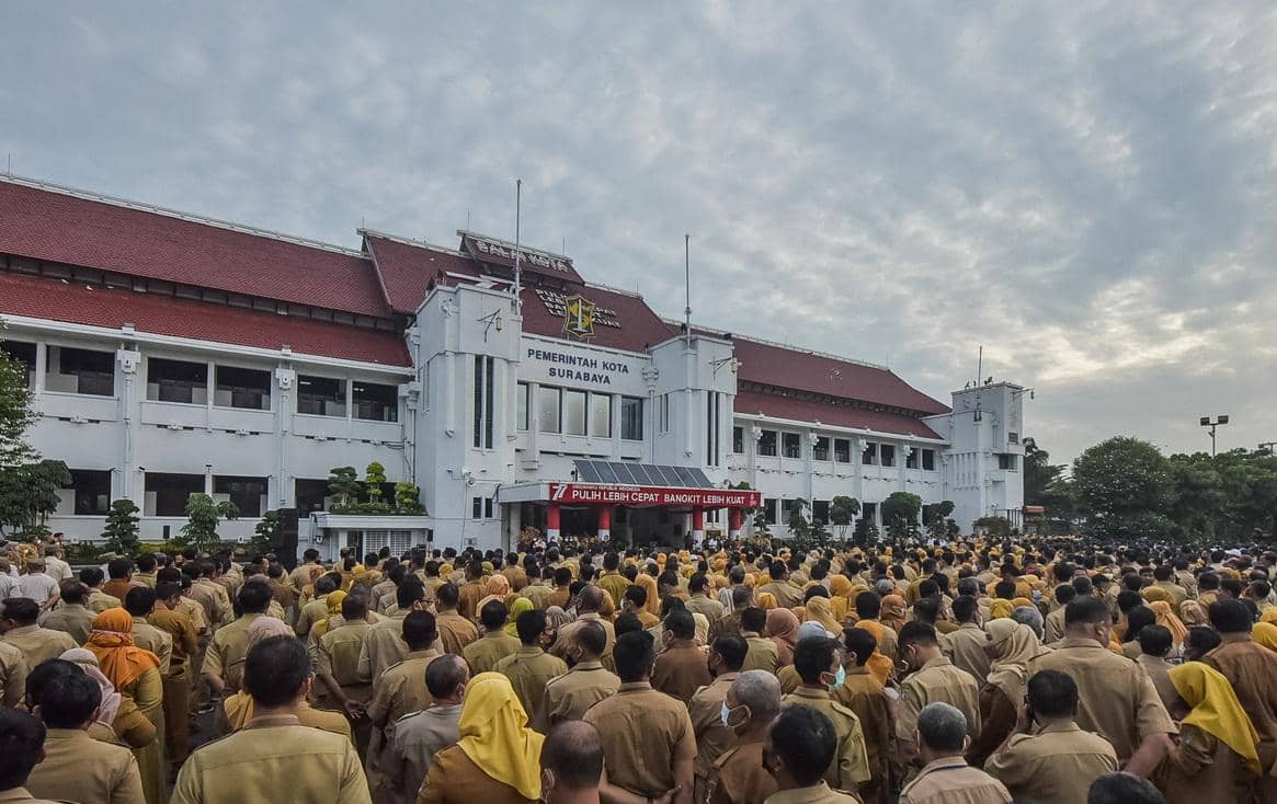 ASN Surabaya Sudah Menerapkan WFA dari Balai RW