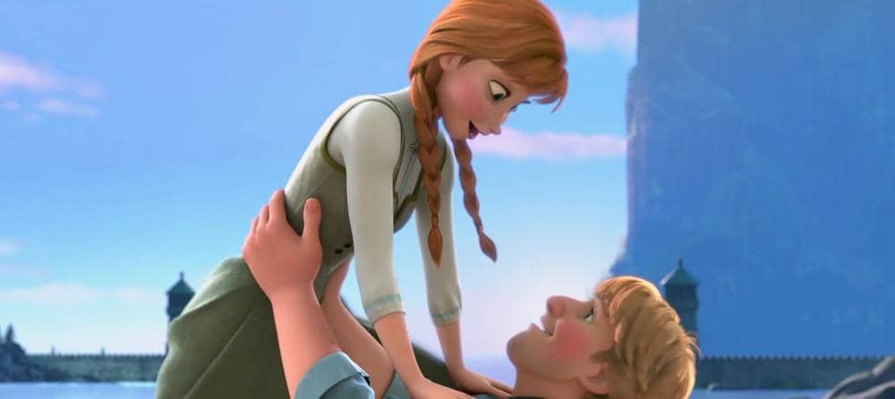 Anna dan Kristoff di film Frozen 2
