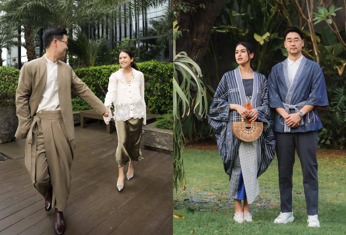 Outfit Lebaran Maudy Ayunda dan Suami Tahun ke Tahun, Kompak Berkelasnya!