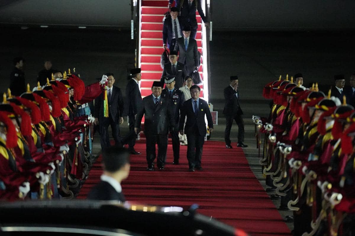 Prabowo Tiba di Korea Selatan, Lanjutkan Diplomasi Asia Timur