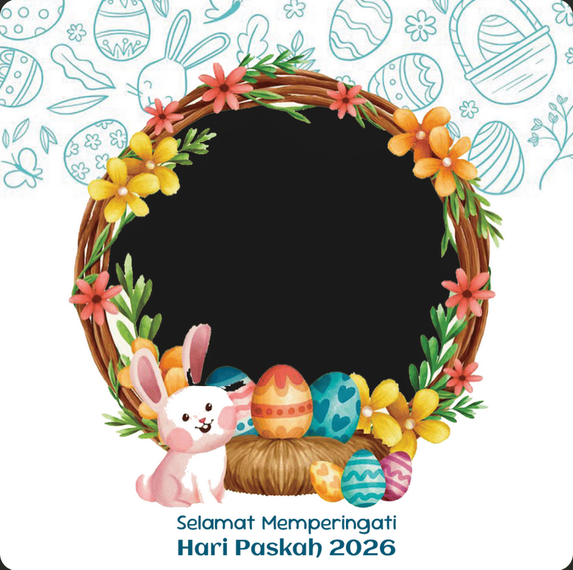 Ilustrasi Twibbon Paskah (twibbonize.com/reviewsteknologiku.tech)