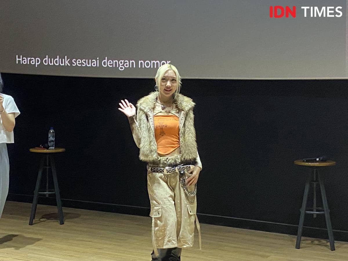 potret fan meeting MELONii di CGV FX Sudirman, Selasa (31/3/2026)