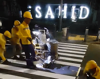 CEK FAKTA:  Zebra Cross PacMan di Pancoran Sudah Dihapus Bina Marga?