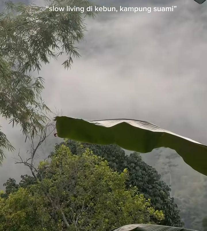 Rey Mbayang dan Dinda Hauw slow living di kebun