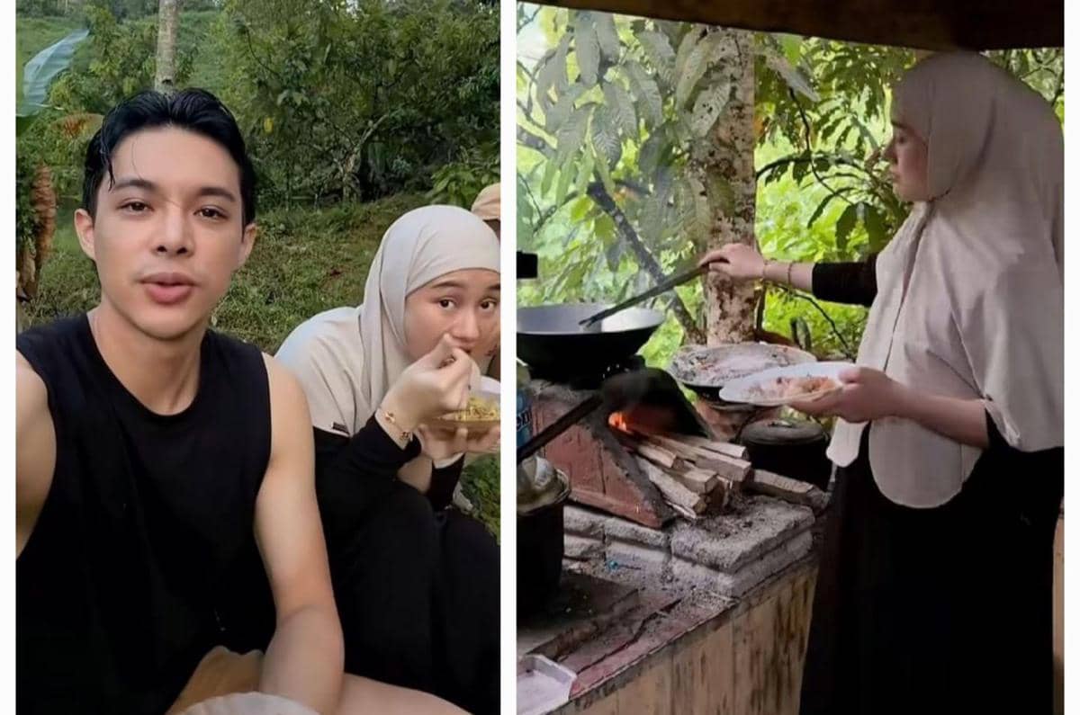 9 Potret Rey Mbayang dan Dinda Hauw Slow Living di Kebun, Tenang