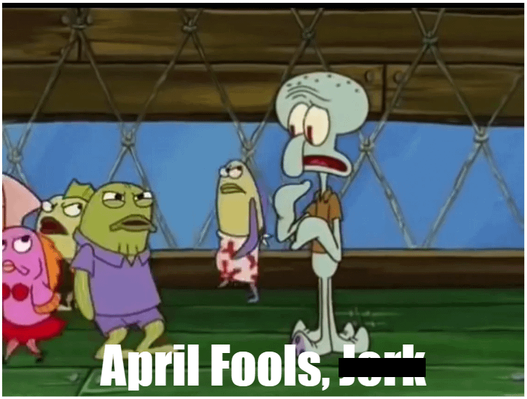 meme SpongeBob tentang April Mop