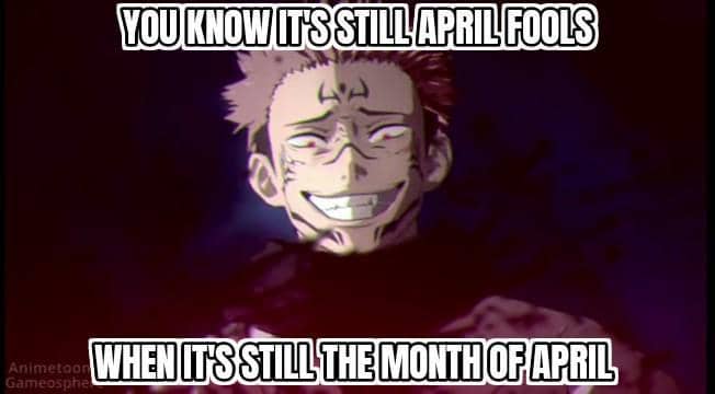meme anime tentang April Mop